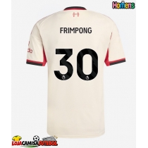 Camisa de Futebol Liverpool Jeremie Frimpong #30 Equipamento Secundário 2025-26 Manga Curta